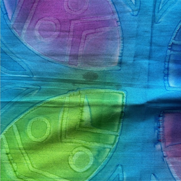 Calvin Klein Navy One Piece Swimsuit with Colorful Sarong -large - Picture 6 of 6